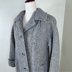 Vintage Forstmann Womens Size 10 Wool Overcoat Long Pea Coat Old Money Corpcore
